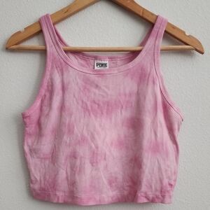 PINK Victoria's Secret Blush Tie-Dye Crop Top